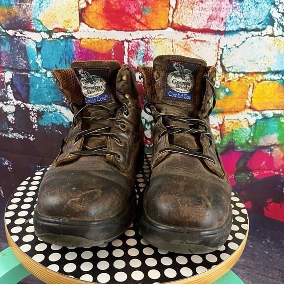 Georgia Boot Flexpoint Waterproof 6" Work Boot Comfort Core G6544 Mens 9D - Picture 2 of 7